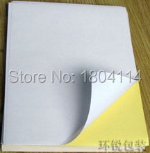 A4 blank white coated glossy self-adhesive label sticker A4 label paper can be printed by laser/inkjet printer
