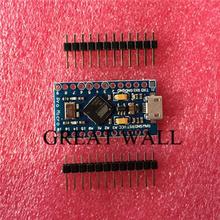 1pcs/lot Pro Micro for arduino ATmega32U4 5V/16MHz Module with 2 row pin header For Leonardo in stock . best quality