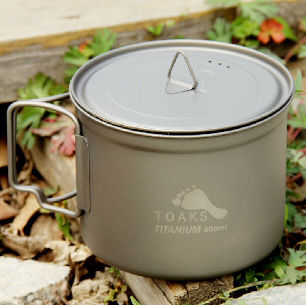 3in1Titanium folding cup ultralight Titanium tableware Titanium pot portable Titanium bowl camping cup Titanium 1100ml