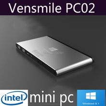 Ultra Thin Vensmile iPC002 32GB Wintel Mini PC z3735f Quad core OS Windows 8 1 Smart