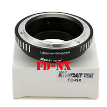 High-Precision FD-NX lens adapter for Canon FD lens and For Samsung NX camera body NX Camera Adapter-Black+Sliver