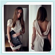 Vestidos-Femininos-Women-Cheap-Clothes-New-Europe-and-American-Style-Drain-Backless-Feifei-Sleeve-Sexy-Office