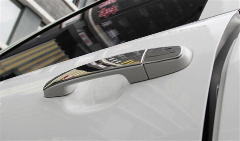 Car auto accessories Door Handle Cover Trim for Toyota Corolla RAV4 Vios with a keyhole stainless steel 8pcs per set (3)