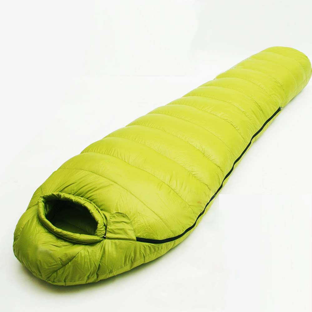 Filling 1200G outdoor camping ultralight Goose down sleeping bag winter splicing mummy sleeping bags camping uyku tulumu travel