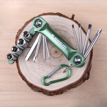 Caliente venta 12 1 para bicicleta Multi Repair Tool Kit Hex Spoke ciclo destornillador herramienta Socket set envío gratis