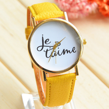 2015 Hot Summer Watch Female personality leather watch High quality variety of colors quartz watches Round