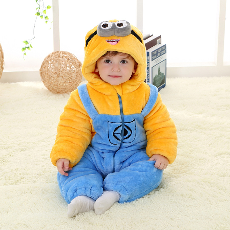Flannel Winter Baby Rompers Newborn Baby Boy Clothes Infant Girl Clothes Christmas Costume Bebe Snowsuit Toddler Jumpsuit BCK106