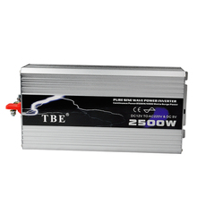 2500W 2500WATT Car 12V DC In to 220V AC Out Pure Sine Wave 2 5KW Power