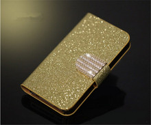 Luxury Flip Leather Case for HTC desire 501 Shining Diamond Buttons Cover Protective Sleeve Mobile Phone