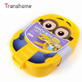 TRANSHOME 2017 Cartoon Plastic Lunch Boxes Children School Lunch Box Cute Food Containers