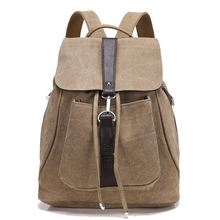 new authentic retro fashion designer backpack women travel to Europe drawstring cotton denim canvas backpack men bag MU286