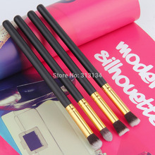 1Set 4pcs 2015 Professional Eye brushes set eyeshadow Foundation Mascara Blending Pencil brush Makeup tool Cosmetic