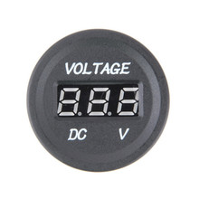 1pc 12V 24V Car Motorcycle LED DC Digital Display Voltmeter Waterproof Meter Automobile motorcycle Newest