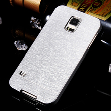 Hot Metal Gold Case For Samsung Galaxy S5 i9600 Aluminum Plastic with Logo Accessories Hard BackCover