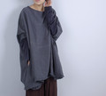 2015 New Women Vintage Long Tops Plus Size LooseCotton Pullover Shirts Female Long sleeved T shirt