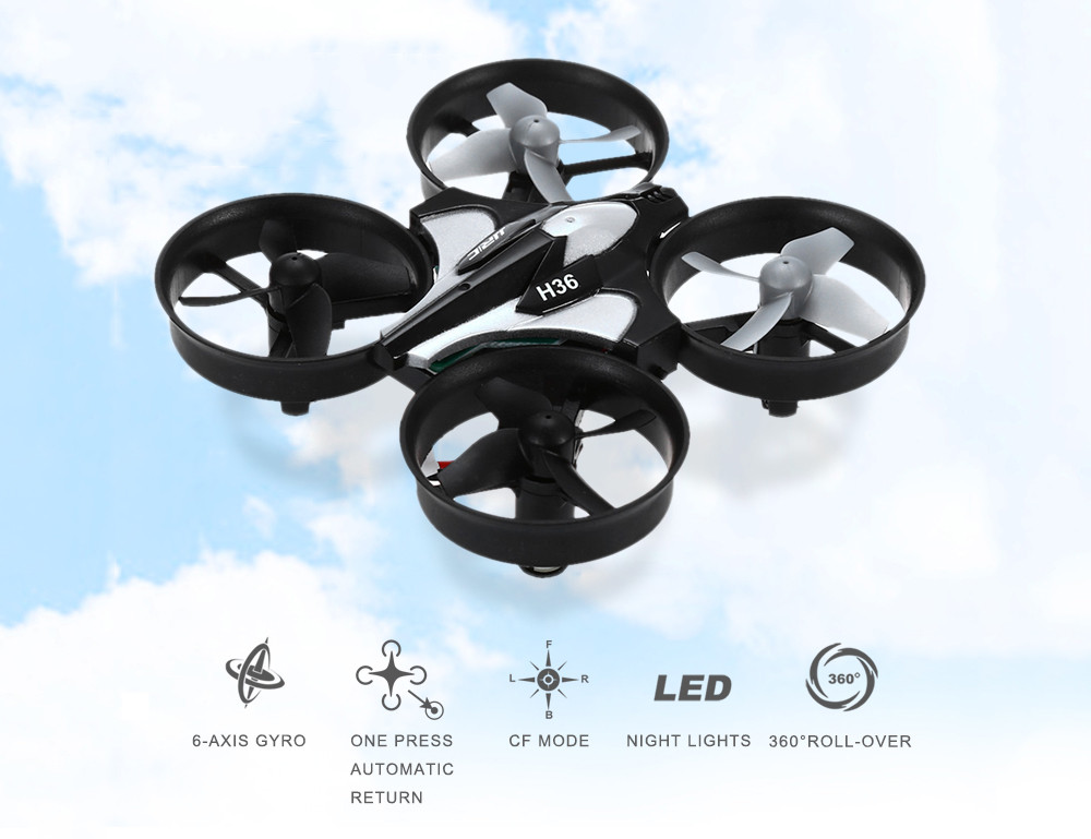 JJRC H36 RC Drone Dron 2.4GHz 4CH 6 Axis Gyro RC Quadcopter with Headless Mode Speed Switch Drones LED Light Flying Helicopter (4)