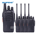 4pcs Handheld Two Way Radio Headset Baofeng bf 888S UHF Frequency Portable Long Range 2 Way