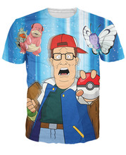 King Of The Hill Pokemon T-Shirt Funny cartoon tees tops Summer Style Casual t shirt Women Men plus size S-3XL Free shipping