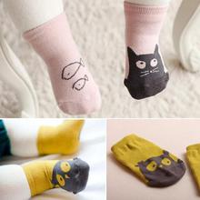 Factory Price! Cute Toddler Baby Soft Socks Cartoon Owl Pattern Socks Infants Cotton Socks
