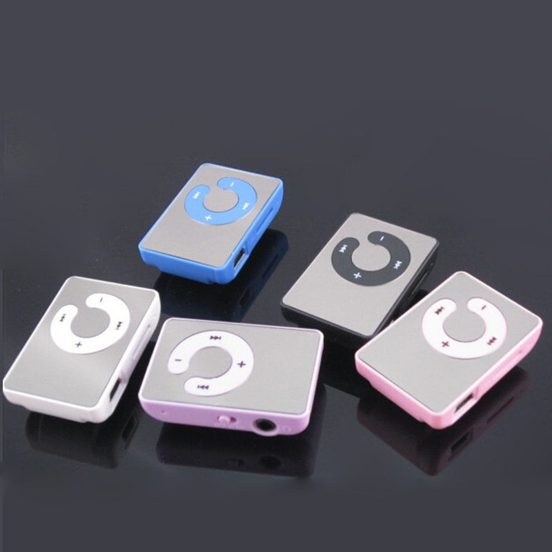 Fashion Mini Mirror Clip USB Digital Mp3 Music Player Support 8GB SD TF Card