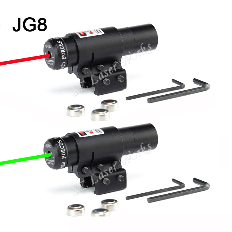 Shockproof Tactical Red and Green Dot Laser Riflescope Sight Aluminum Laser Scope Set for Rifle Pistol Shot Free Shipping