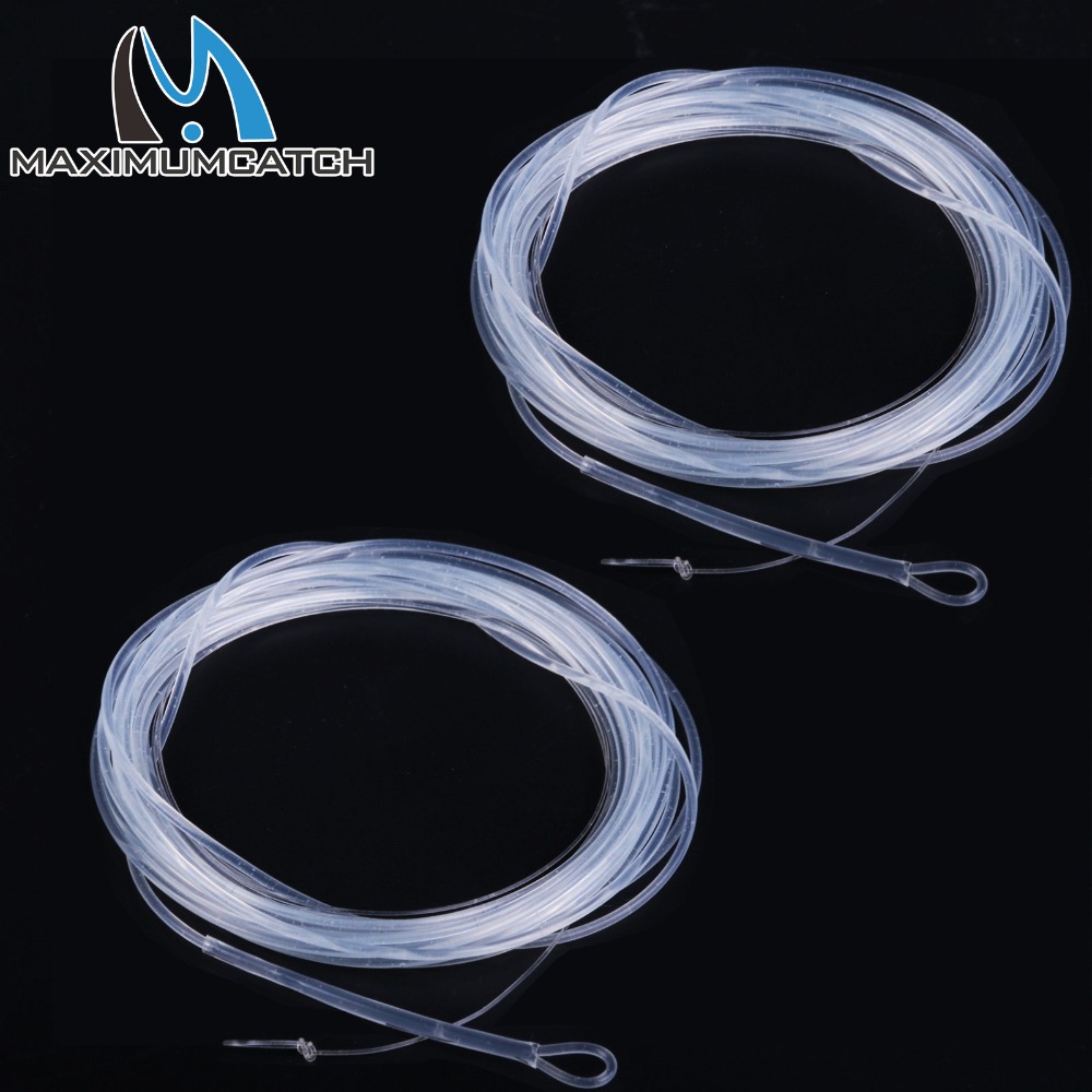 Maximumcatch 2pcs 1ips Clear Floating leader line 7ft-10ft Clear Color 12lb-24lb Fishing Poly Leader .