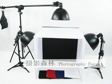 Photo Studio Table Top Lighting Mini Studio Kit Studier set 27cm photography light photography light 60cm 4 background cloth