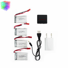 Syma rc lipo battery 3.7v 1200mah 4pcs and charger with plug for syma X5SW X5SC M18 H5P Helicopter drone part wholesale