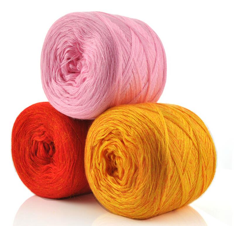 wholesale 250g/lot Natural Smooth soft mink wool cotton blended yarn