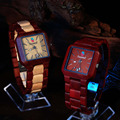 Fashion Seasonal Mens Wooden Watches Brand Luxury Watch 2016 Newest Japan Movement Zebra Wood Men Big