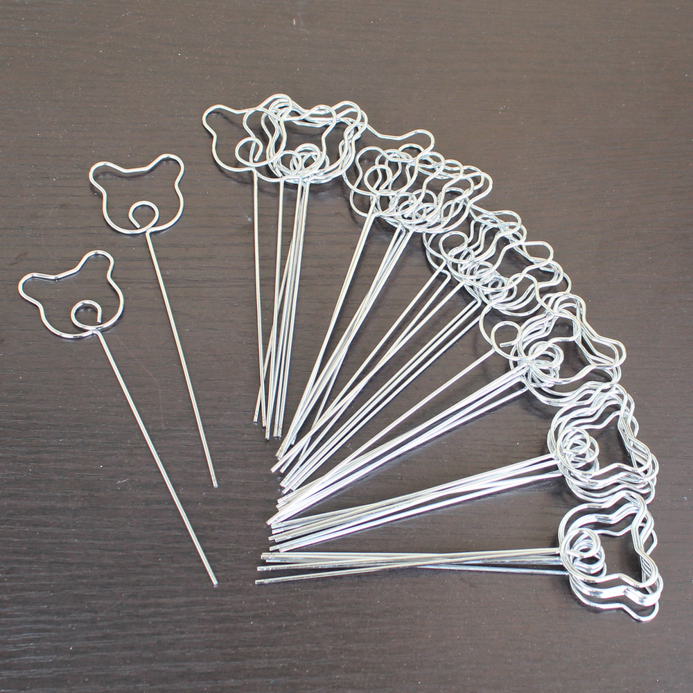 lot 50pcs diy bear shape craft new metal wire picture card lot 50pcs diy bear shape craft new metal wire picture card