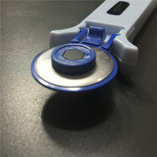 Free Shipping 1 Set Length 15cm Blade Diameter 28mm Blue Quilting Tools Round Knife Nw 30g