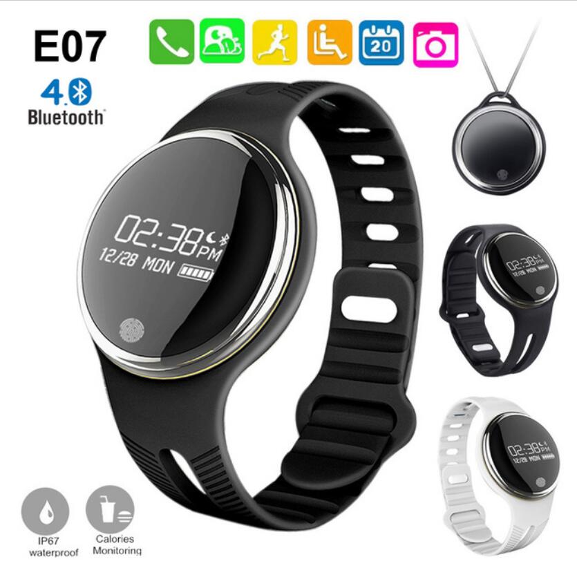 Hot E07 Smart Bluetooth Watch IP67 Swimming Phone Video Musin Romote Smartband Pedometer Sport Wrist Fitness