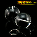 2 inch diameter Large double vagina balls pull beads crystal glass anal beads sex toys for