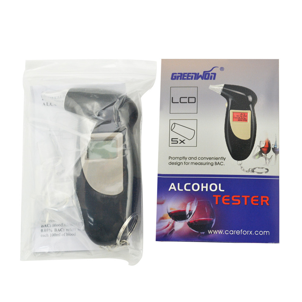 Portable Breath Alcohol Analyzer Digital Breathalyzer Tester Alcoholicity Tester Alcohol Detection Units BAC g L Free