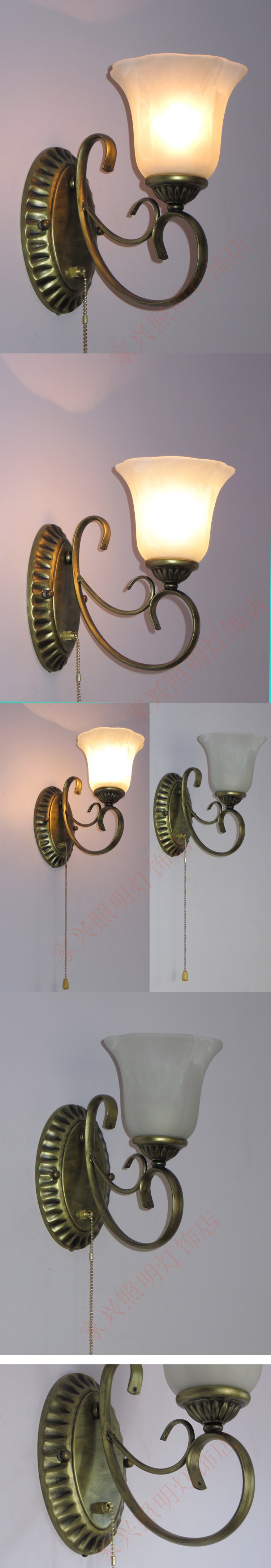 Outdoor garden wall light wrought iron Led Balcony lamp (9)