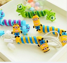 1PC Cartoon Animal Long Cable Winder Wire Cord Organizer Winding Holder For Computer Mouse Mp3 Mp4 Headphone Earphone 061
