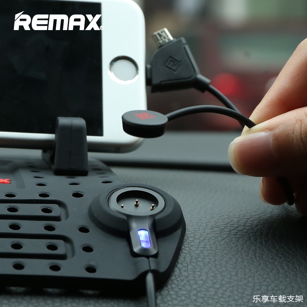 Remax Charging Phone Holder Car Charge Stand Mounts With Non Slip Mat