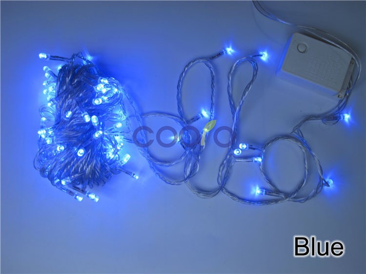 110v/220V Led String Christmas Lights 10m/100leds With 8 Modes for Holiday/Party/Decoration,Free shipping 110v/220V Led String Christmas Lights 10m/100leds With 8 Modes for Holiday/Party/Decoration,Free shipping