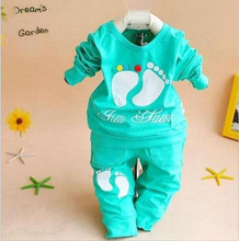 2015 New 2PCS set baby clothing 100 Cotton brand New Long Sleeve 0 2 years old