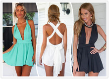 Summer Jumpsuits White Black Sexy Bodysuit Overall Women Jumpsuits Ladies Overall Monos For Women Monos Largos