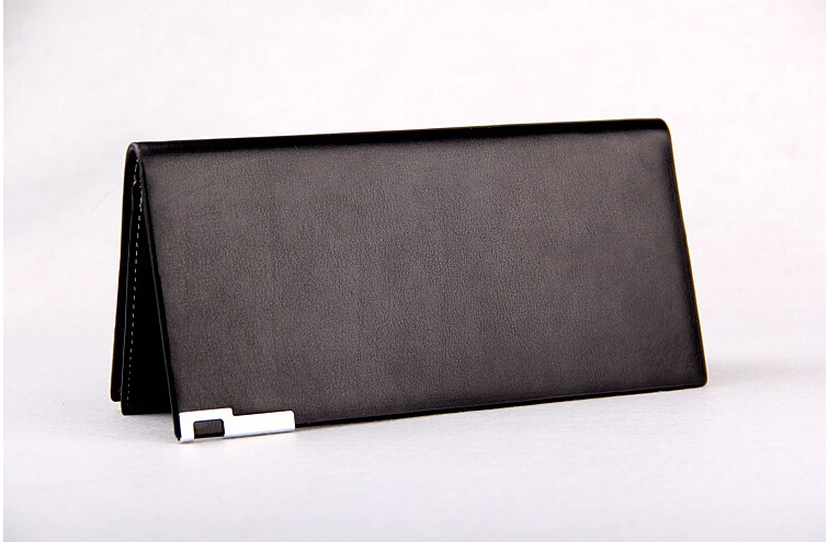 2015 Hot Selling Black Long Wallets Men Bag Leather Wallet Purse Luxury Brands Design Leather Pu
