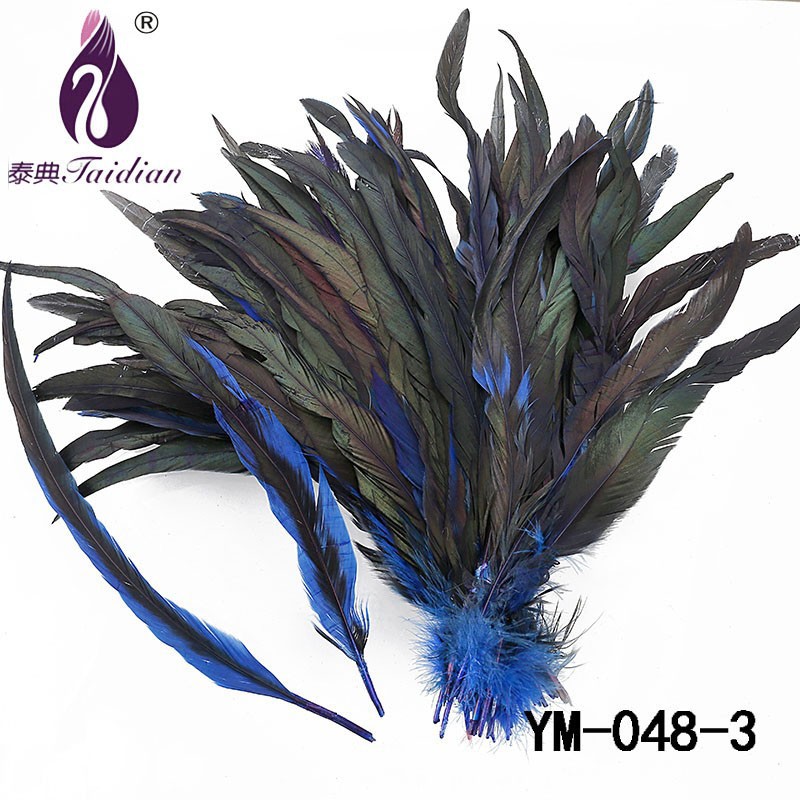 YM-048-3blue wholesale 100pcs custom-made optional colors goose feather plumes DIY goose feathers Clothing accessories