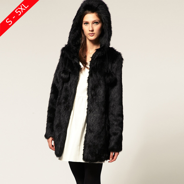 Cheap White Faux Fur Coat