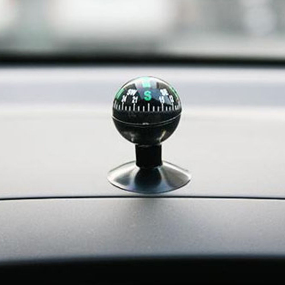 2 in 1 Guide Ball Car Compass Thermometer Car Ornament Direction Dashboard UK