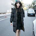 Freeshipping New Autumn Winter Women Coats Vestidos Loose Plus size Fashion Warm Thick Long Down Cotton