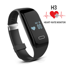 H3 Smart Band Heart Rate Monitor Bluetooth Wristband Fitness Tracker Health Pedometer Bracelet For iPhone IOS Android PK TW64
