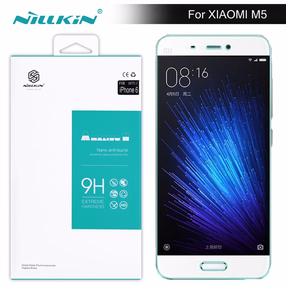 Для xiaomi mi5 Nillkin Протектор Экрана Удивительные Н/Ч + PRO Закаленного Стекла Для xiaomi mi 5 mi5 (5.15 дюймов) бесплатная доставка
