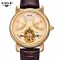 LIGE Watch Mens Business Tourbillon Automatic Mechanical Watches Casual Fashion Skeleton Clock Brand De Luxe relogio