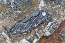 XINZUO made ball bearing washer new folding knife D2 stainless steel black stonewashed blade with titanium